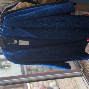 Women's long Blazer, Blue-Multi, Chico's, size 3